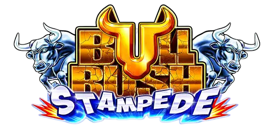 Bull Rush Stampede slot logo Konami
